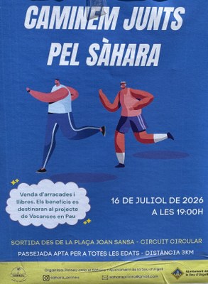 Activitat solidària "Caminem junts pel Sàhara", a la Seu d'Urgell