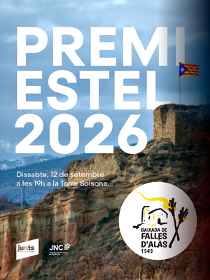 Entrega del 27è Premi Estel a les Falles d'Alàs, a la Torre Solsona de Castellciutat