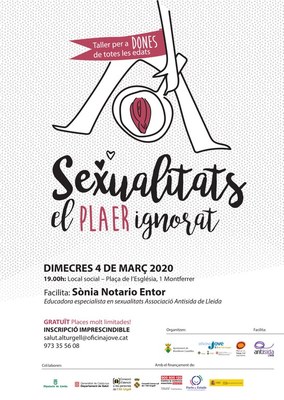 Taller per a dones amb el títol 'Sexualitats, el plaer ignorat', a Montferrer