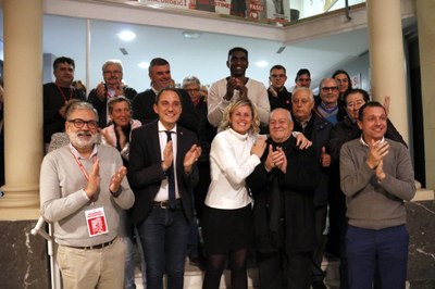 Òscar Ordeig, a la seu del PSC a Lleida durant la nit electoral del 10-N (Foto: ACN)