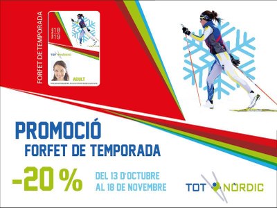 Promoció per adquirir el forfet de temporada de Tot Nòrdic