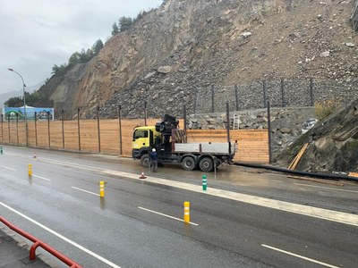 Obres a la zona de la Portalada (Foto: Govern d'Andorra)
