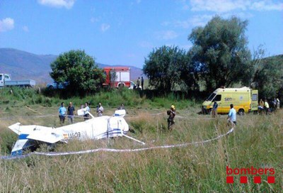 Avioneta accidentada