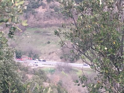 Accident a la carretera N-145 (Foto: Mercè Martret)