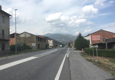 Carretera N-260, a Montferrer (Foto: arxiu)