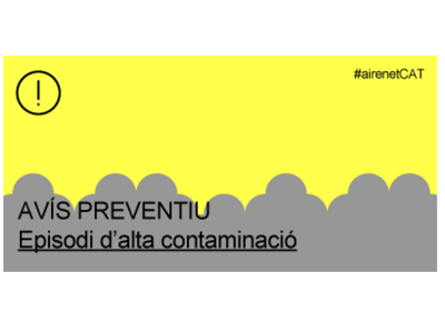 Avís preventiu per partícules al Prepirineu