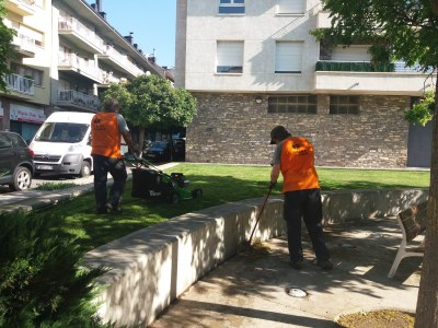 Treballs de neteja d'Integra Pirineus a la Seu