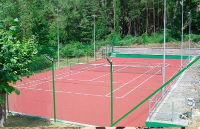 Pista de tennis construïda per Enher al Pont de Suert (Foto: GER / ACN)