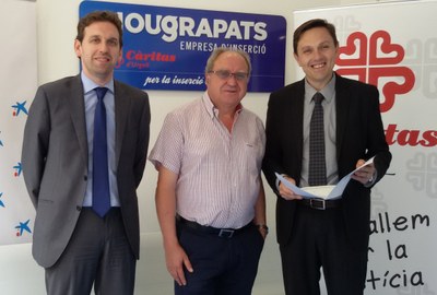 Acord entre Càritas d'Urgell i CaixaBank pel projecte 'Activa't'