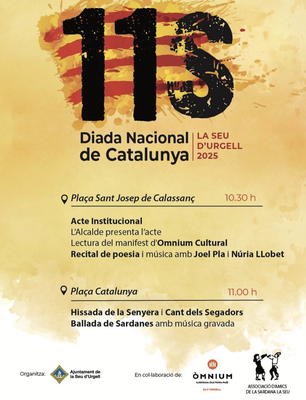 Commemoració de la Diada Nacional de Catalunya a la Seu