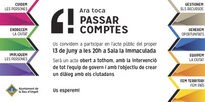 Acte de balanç de l'Ajuntament de la Seu