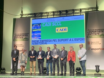 Reconeixement a Cadí pel seu suport a l'esport pirinenc (Foto: J. Fàbrega)