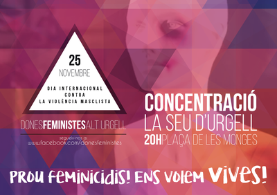 Acte de Dones Feministes Alt Urgell pel 25-N