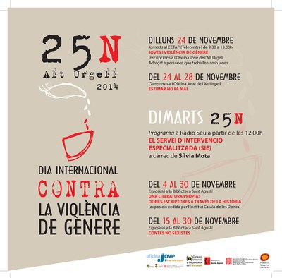 Dia contra la Violència de Gènere 2014 - Cartell