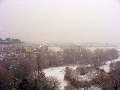 La neu arriba a la Seu
