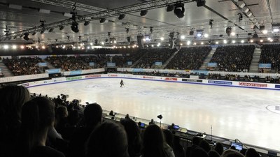 Competició de l'ISU Grand Prix de patinatge sobre gel, l'any 2014  a Barcelona(Foto: Aj. de Barcelona)