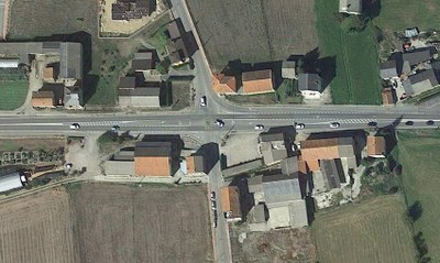 Intersecció on es construirà la rotonda de Montferrer (Foto: Ministeri de Transports)