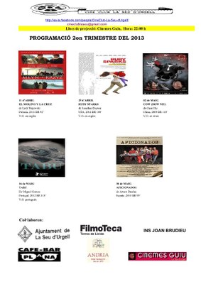 Cine Club 2013 - 2n trimestre