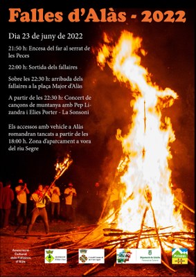 Cartell de les Falles d'Alàs 2022