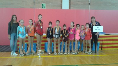 Patinadores del Club Patinatge La Seu 