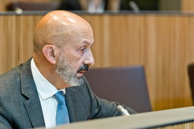 Joan Martínez Benazet, en la seva última sessió al Consell General, aquest divendres passat (Foto: Consell General d'Andorra)