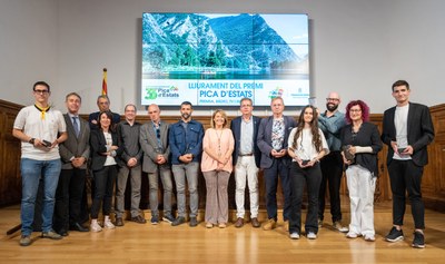 Guardonats en la 33a edició del Premi Pica d'Estats (Foto: Diputació de Lleida)
