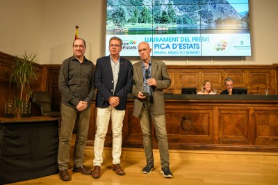 Lliurament del Premi Pica d'Estats a Albert Villaró (Foto: Diputació de Lleida)