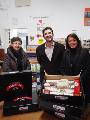 Donació de cinc lots d'Embotits Obach a Aliments per la Solidaritat