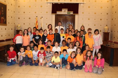 Visita dels alumnes de 3r de l'Escola Albert Vives de la Seu