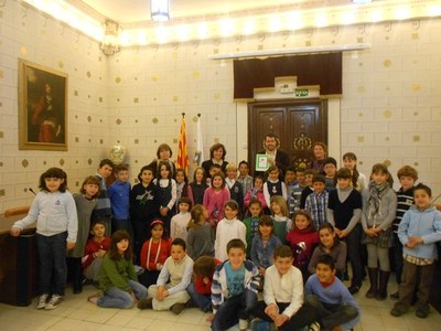 Escola Albert Vives - Visita Ajuntament 2012