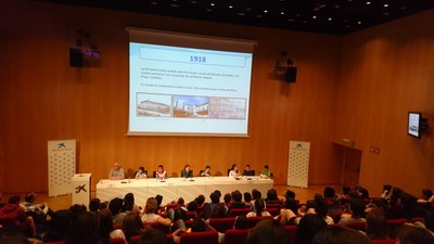 Presentació al Cosmocaixa d'un treball d'alumnes de l'Escola Pau Claris
