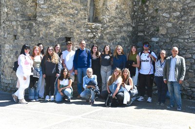 Visita a Sant Serni de Cabó per part d'alumnes i professors de la Universitat Rovira i Virgili (Foto: Joan Casanova)