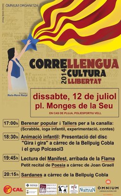 Correllengua 2014 - Cartell d'activitats