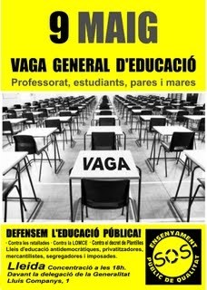 Vaga general educació - 9 maig 2013