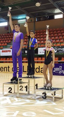 Júlia Hoste, al podi de la final de les Voltes d'Iniciació