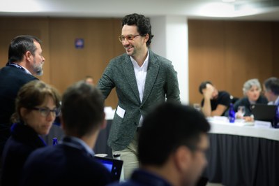 Guillem Casal a les jornades internacionals a Andorra sobre la conservació de l'almesquera (Foto: Govern d'Andorra)