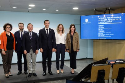 Presentació de les mesures per millorar la capacitat adquisitiva de la ciutadania (Foto: Govern d'Andorra)