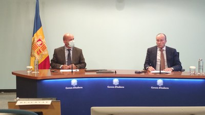 Compareixença dels ministres Joan Martínez Benazet i Josep M. Rossell (Govern d'Andorra)