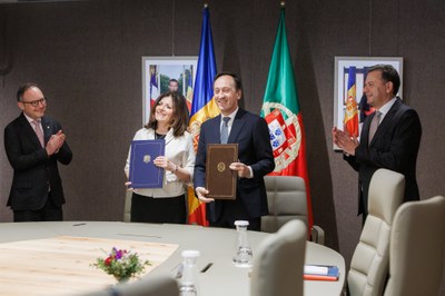 Signatura del nou acord entre Andorra i Portugal en matèria de seguretat (Foto: Govern d'Andorra)