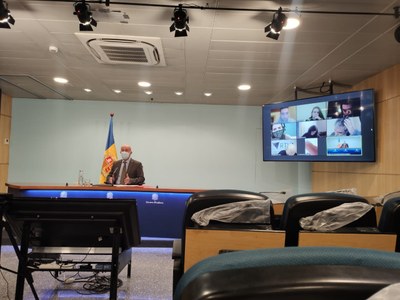 Roda de premsa de Joan Martínez Benazet (Govern d'Andorra)