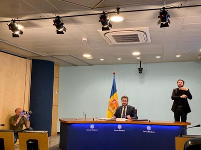 Compareixença del ministre portaveu del Govern d’Andorra, Èric Jover