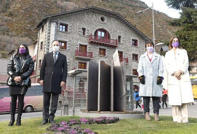 Monòlit de la Ruta de la llengua catalana (Foto: Govern d'Andorra)