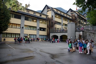 Inici del curs escolar 2020-2021 a l'Escola Andorrana de Sant Julià de Lòria (Foto: ACN)