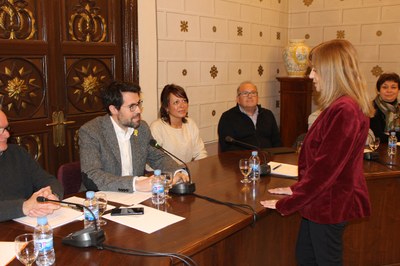 Nomenament d'Anna Martí com a nova Síndica Municipal de Greuges (Foto: Ajuntament de la Seu)