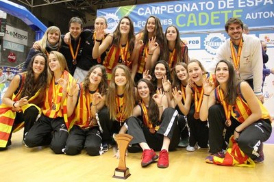 Anna Palma, amb la selecció catalana cadet (FCBQ)