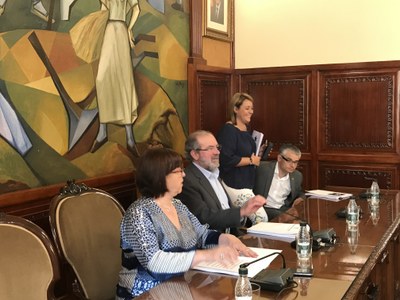 Moment de la presentació davant la premsa (Foto: Diputació de Lleida)