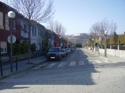 Pas de vianants al carrer Canal Baridana de la Seu (Foto: arxiu)