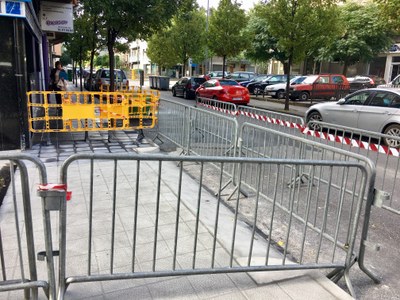 Obres al passatge dels Verns 
