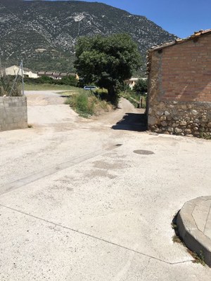 Accés nord al nucli d'Organyà (Foto: Ajuntament d'Organyà)