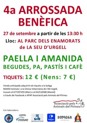 Arrossada Benèfica per l'Associació d'Animals del Pirineu